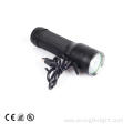 Aluminum LED Manual Mini High Power Rechargeable Flashlight